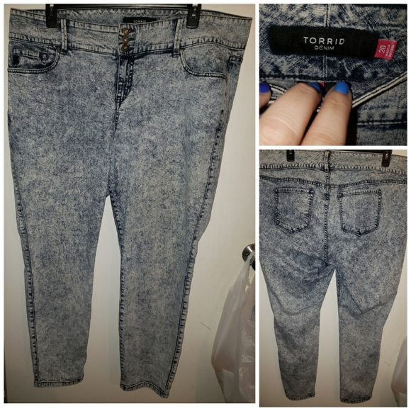 torrid | Jeans | Torrid Acid Wash Jeans 